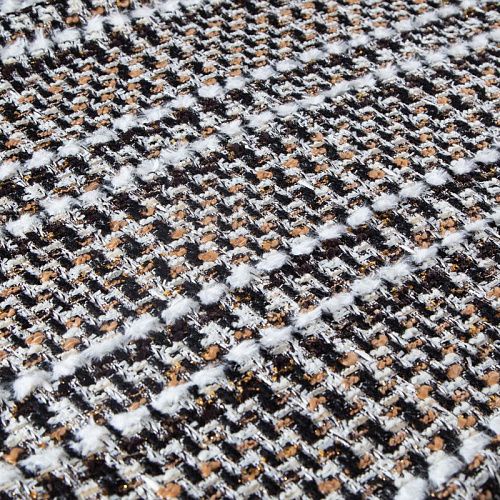 Твид шерстяной 052-19806 молочно-карамельный мультиколор