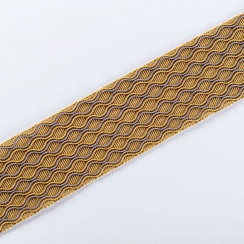 Бордюр жаккардовый 6 см 0000-357-104-016 горчичный 