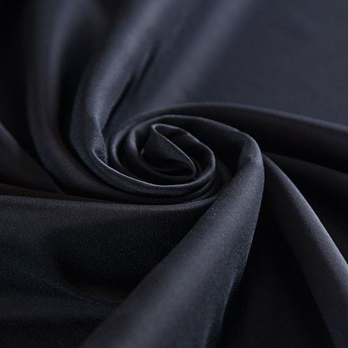 Ткань подкладочная 045-16911 черный однотонный