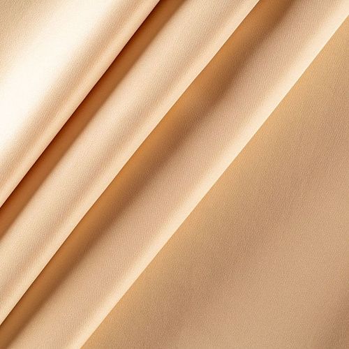 Ткань портьерная сатин h-300 см 16-02-00541 белый песок однотонный