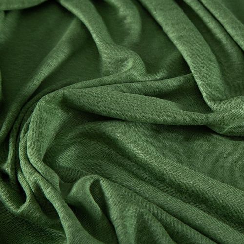 Трикотаж льняной 056-20360 зеленый