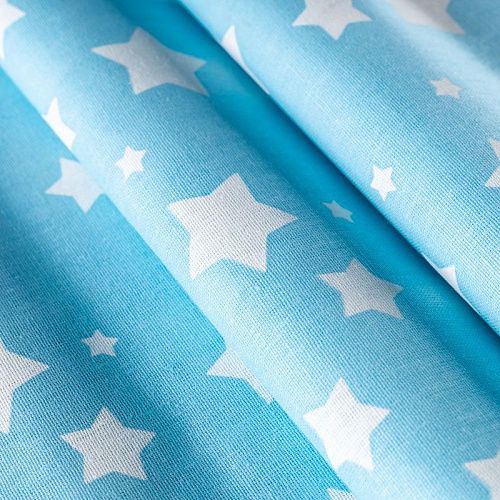 Бязь 007-00673 голубой принтованный