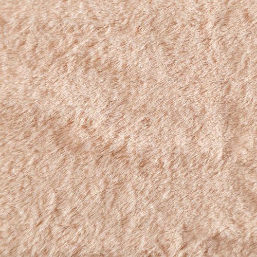 Мех искусственный 037-04423 пудровый однотонный