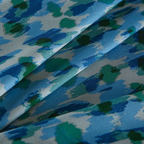 Джинс стрейч 015-16335 голубой принтованный