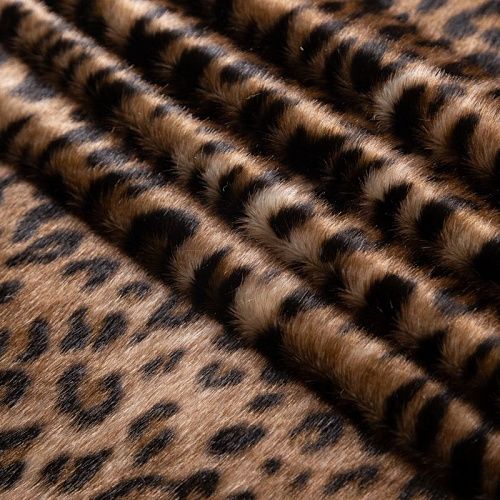 Мех искусственный Gucci 037-19610 коричневый принтованный