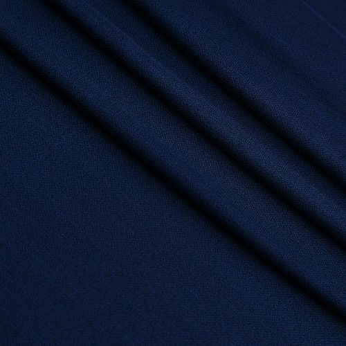 Трикотаж вискозный 056-16690 темно-синий однотонный