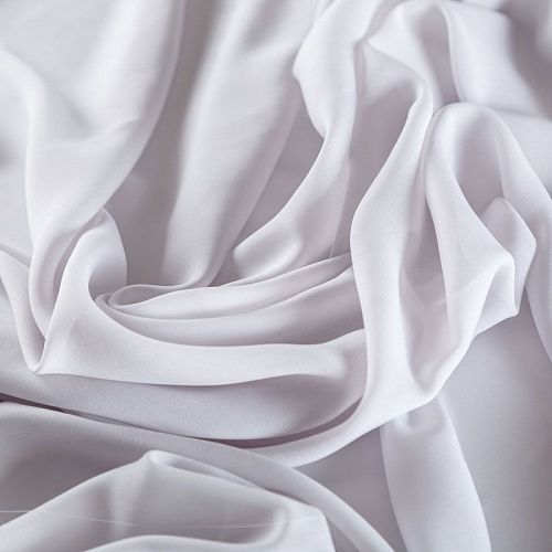 Шифон К28-713 бледно-серый однотонный