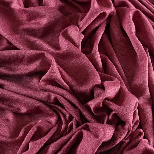 Трикотаж 056-11933 брусничный однотонный