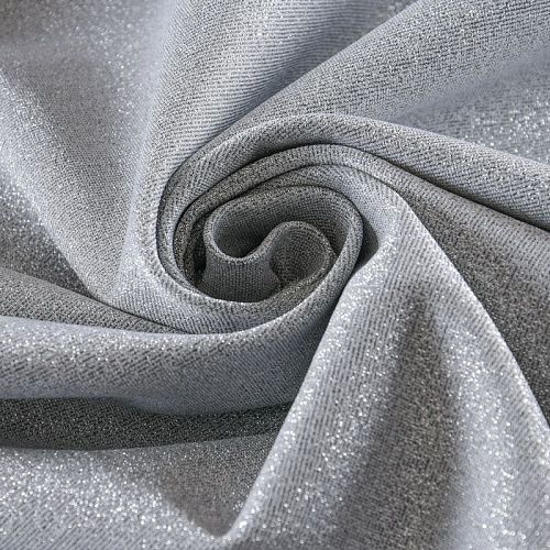 Джерси с люрексом 014-11916 серебристый однотонный