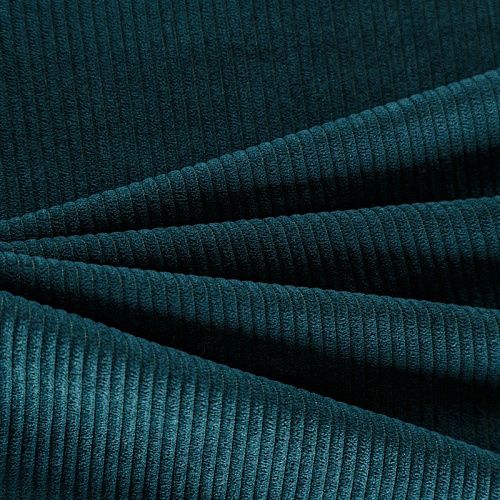 Вельвет 008-06498 сине-зеленый однотонный