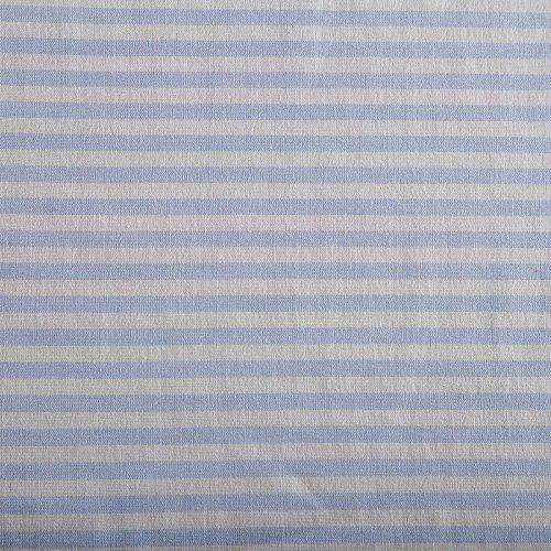 Лен-хлопок 035-16532 бело-голубой