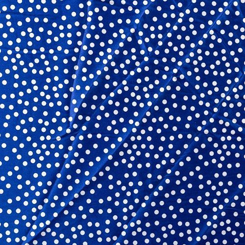 Шелк синтетический 065-01461 сапфировый принтованный