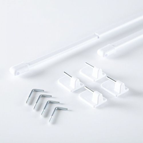 Мини-карниз "Кафе" 60-80 см 61.00.10.060 белый 