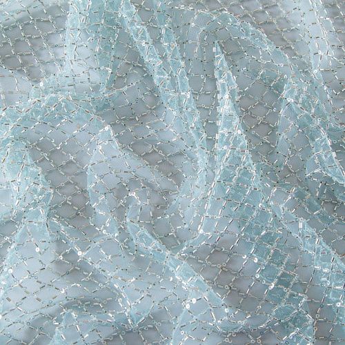 Сетка со стеклярусом 050-13580 мятный