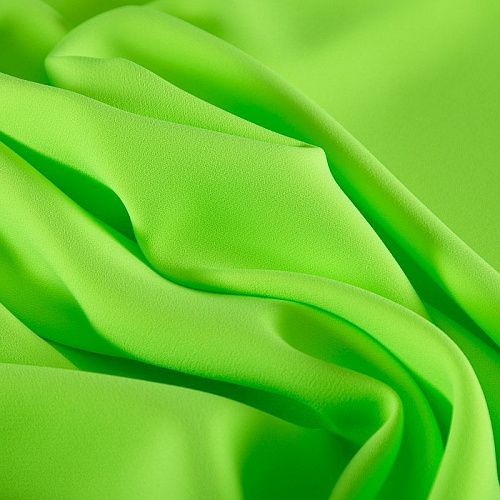 Креп стрейч Moschino дублированный 026-17123 неоновый салатовый