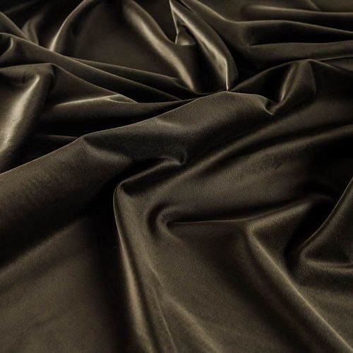 Бархат К17-043 хаки однотонный