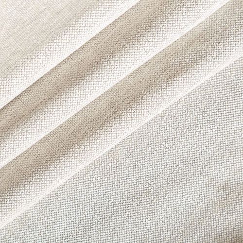 Ткань портьерная шенилл h-300 см 21-02-04684 бежево-молочный однотонный