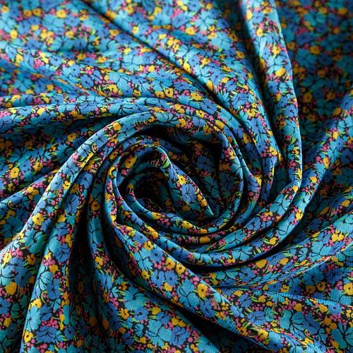 Вискоза 009-08625 черный принтованный