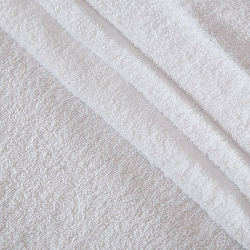 Полотно махровое 007-18358 отбеленное однотонный