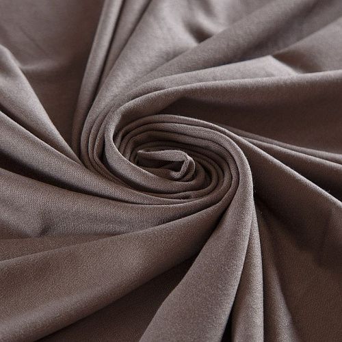 Трикотаж 056-16999 серо-коричневый однотонный