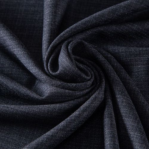 Шерсть костюмная стрейч 025-19953 графит клетка