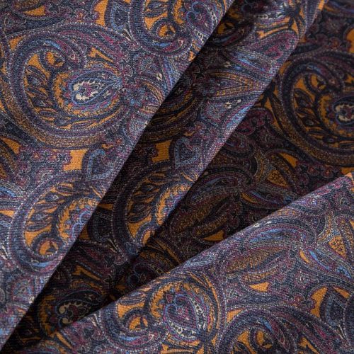 Шерсть плательная Etro 066-19191 пыльно-фиолетовый принтованный