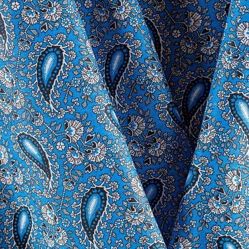 Бязь 007-00686 синий принтованный