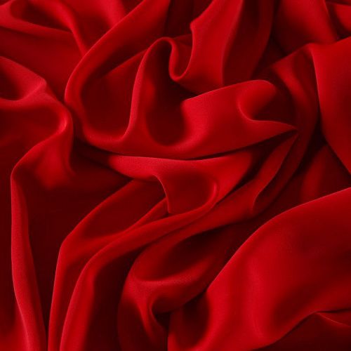 Креп стрейч 026-13128 красный однотонный