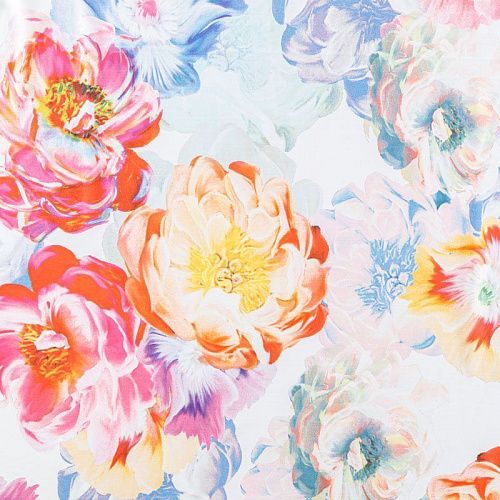 Вискоза "Лоренцо" 036-08195 белый принтованный