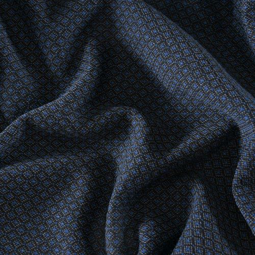 Трикотаж 056-11761 синий жаккардовый