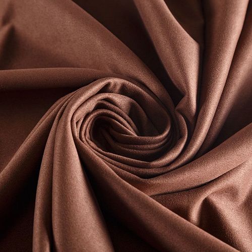 Замша искусственная 018-05650 коричневый однотонный