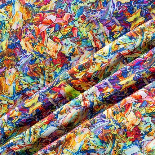 Шелк-штапель 069-01564 мультиколор принтованный