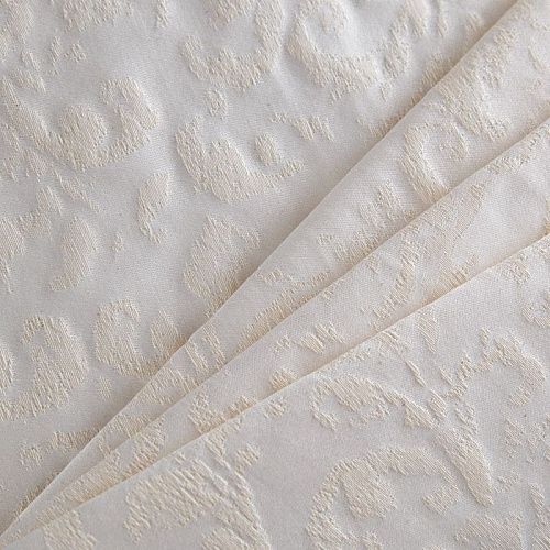 Ткань портьерная жаккард  02-02-14394 молочный