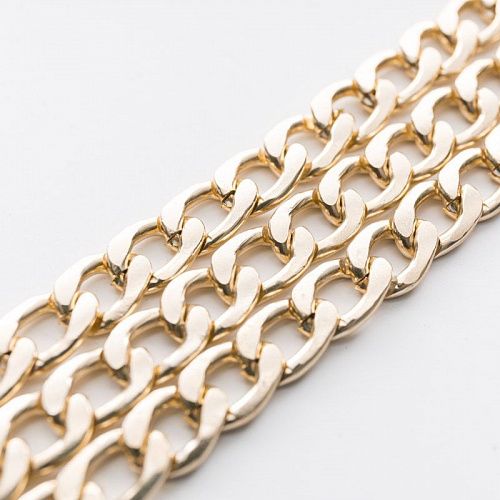 Цепь декоративная 8 мм металл 34-8-под золото 