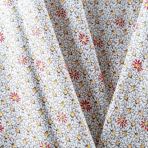 Хлопок 063-07956 белый принтованный