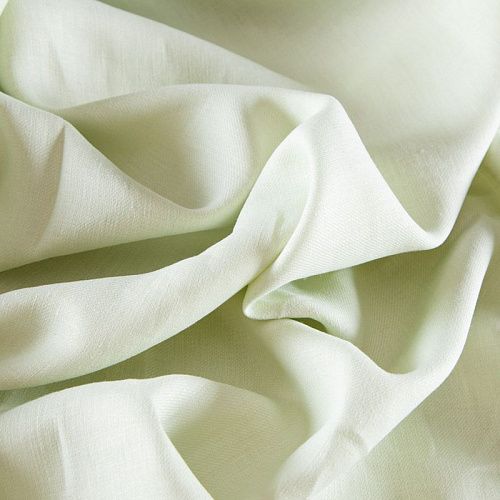 Лен натуральный 035-12385 лаймовый мусс однотонный