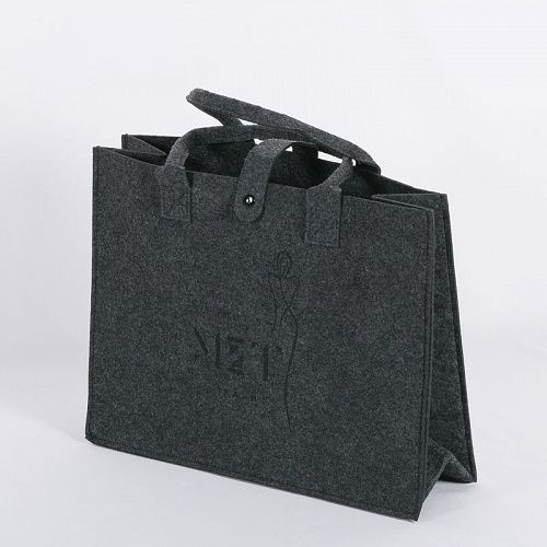 Сумка-шоппер 40x30x15 см TI-64 фетр/серый