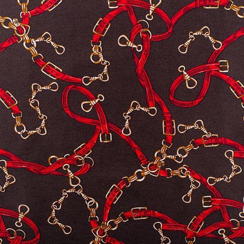 Джинс 015-00918 шоколадный принтованный