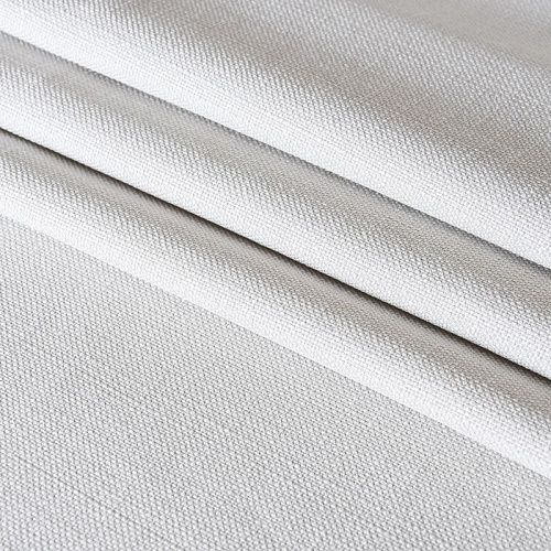 Ткань портьерная лен h-300 см 05-02-11512 теплый белый однотонный