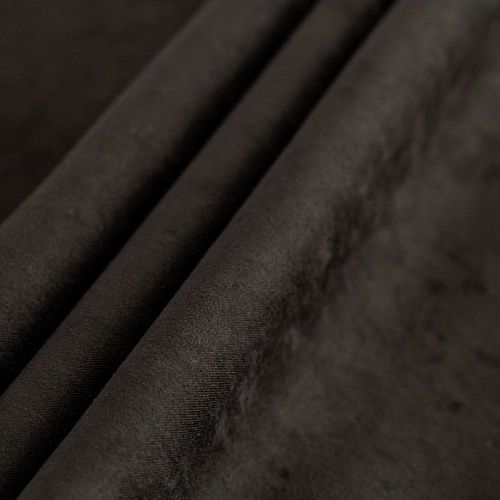 Замша портьерная h-300 смТ450-02-89 черный однотонный