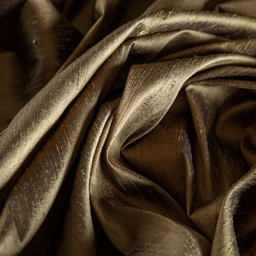 Дикий шелк 016-04873 бронзовый однотонный