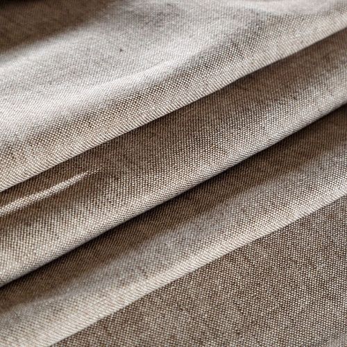 Лен натуральный 035-08548 кофейно-молочный меланж