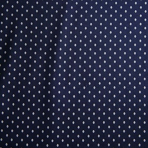 Сатин-коттон 063-12466 темно-синий принтованный