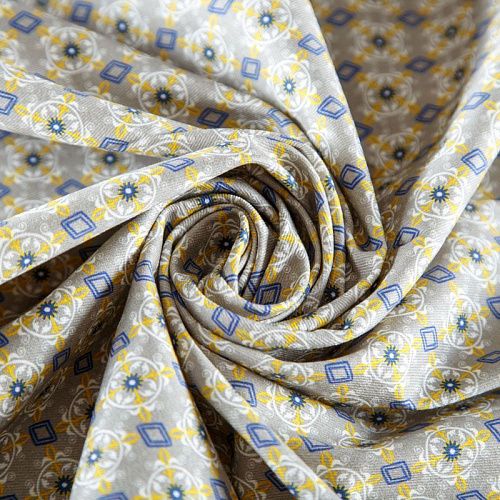 Джинс 015-07885 светло-серый принтованный