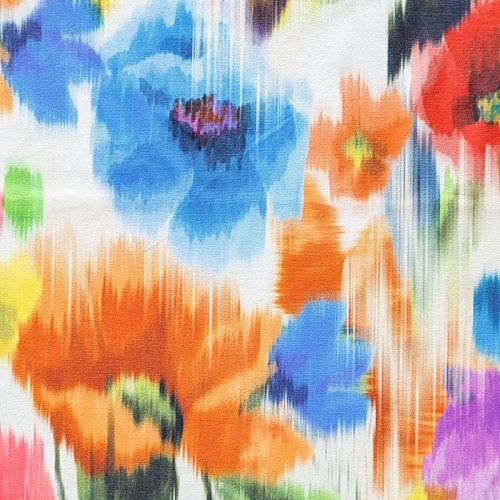 Лайкра 005-05959 белый принтованный