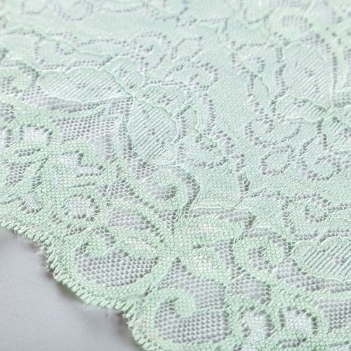 Кружево эластичное 170 мм Ф01-0075 зеленая мята