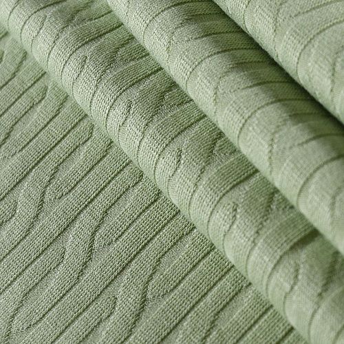 Трикотаж 056-10481 салатовый однотонный