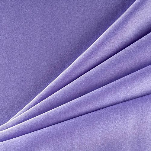Шелк синтетический стрейч К1-384 лавандовый однотонный