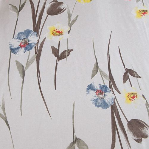 Шифон 068-16754 белый принтованный