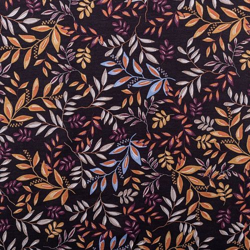 Батист 003-00894 черный принтованный